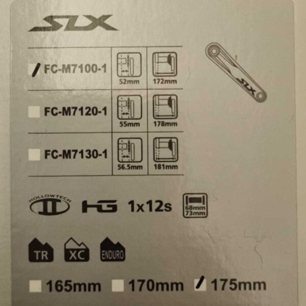 Alavanca de Câmbio Shimano SLX SL-M7100-R 12v